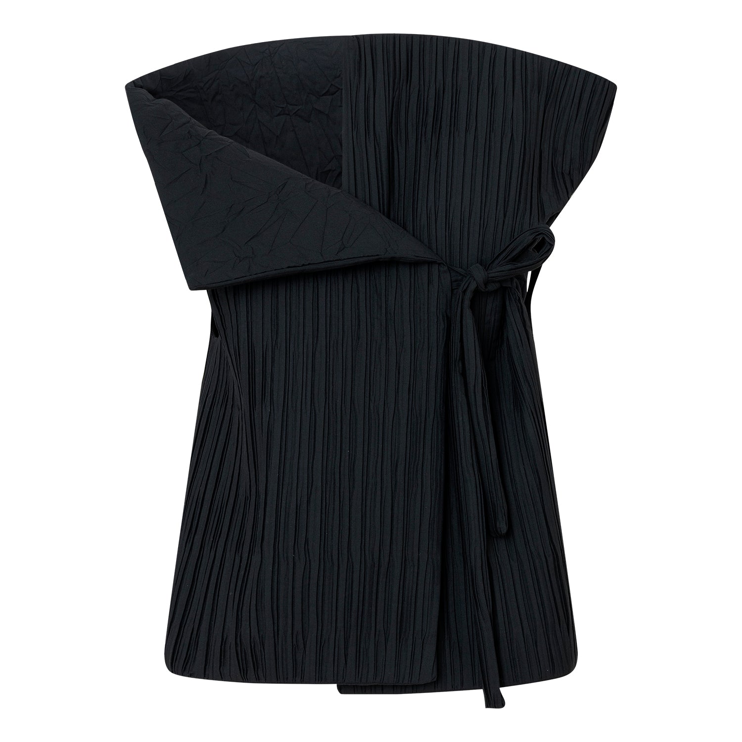 Y_10 Vest Bolero Plisse